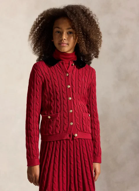 Жилетка с детайли от кадифе Ralph Lauren Kids 7-14
