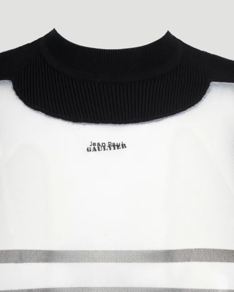 The Bi-Material Marinière Sweater — снимка 2