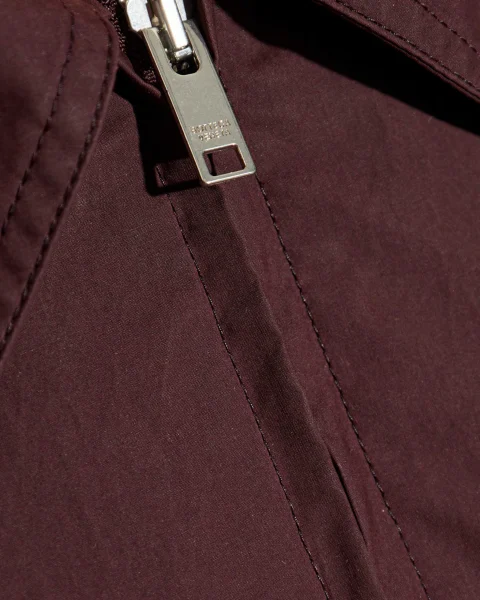 Resin-Coated Jacket in Burgundy — снимка 4