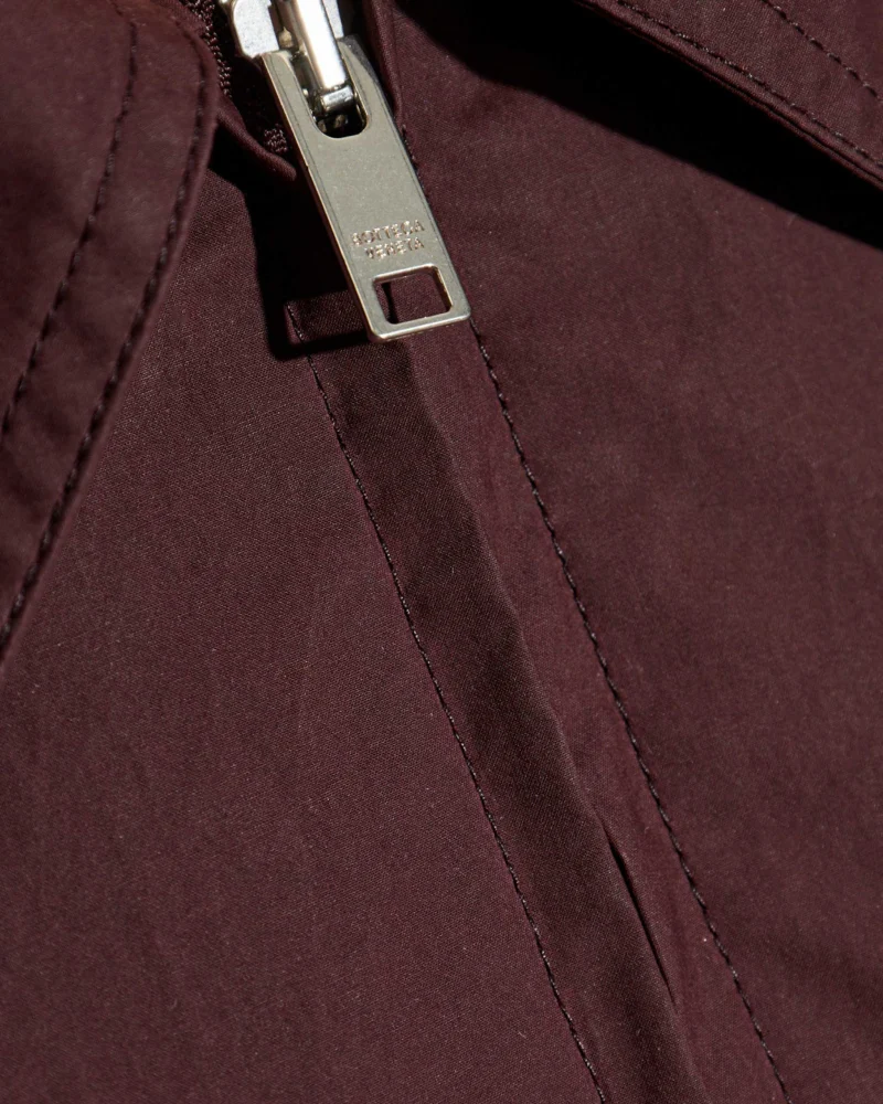 Resin-Coated Jacket in Burgundy — снимка 4