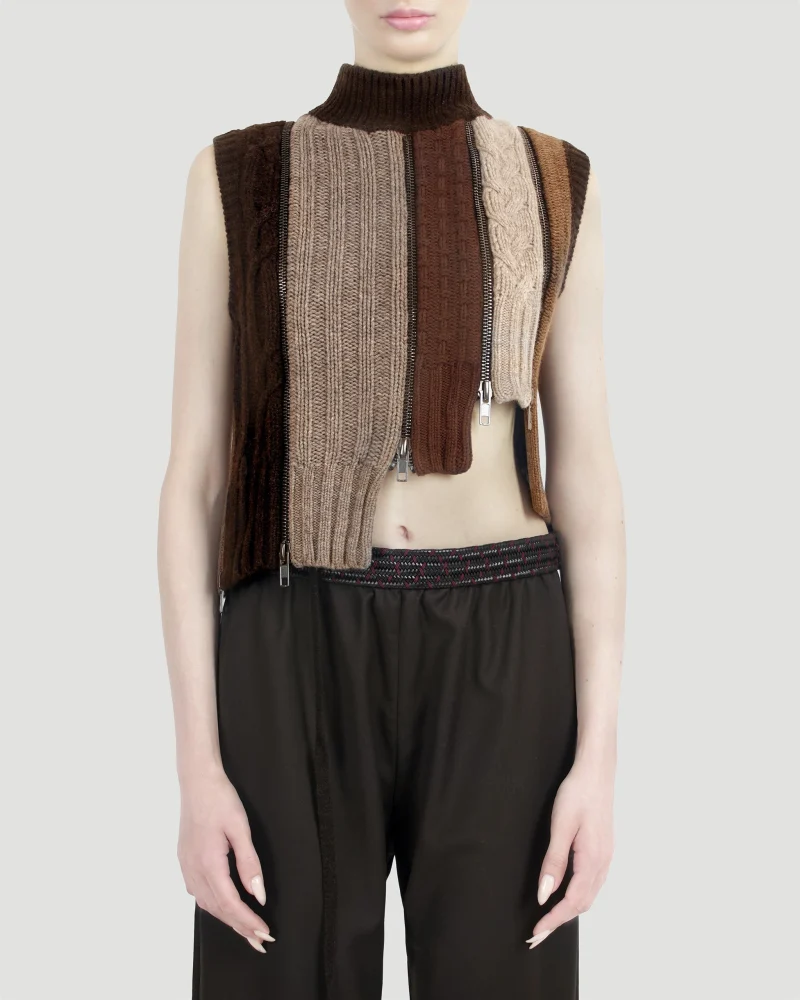 Connector Cable Knit Crop Top — снимка 2