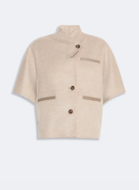 Пелерина от кашмир Max Mara Mxaandalo — снимка 4
