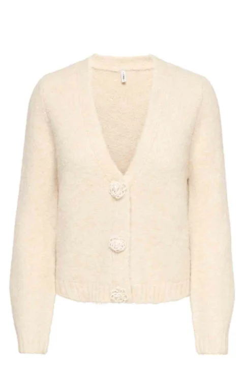 Жилетка Onlzaggie Button V-Neck 15382143 13-0905 TCX birch
