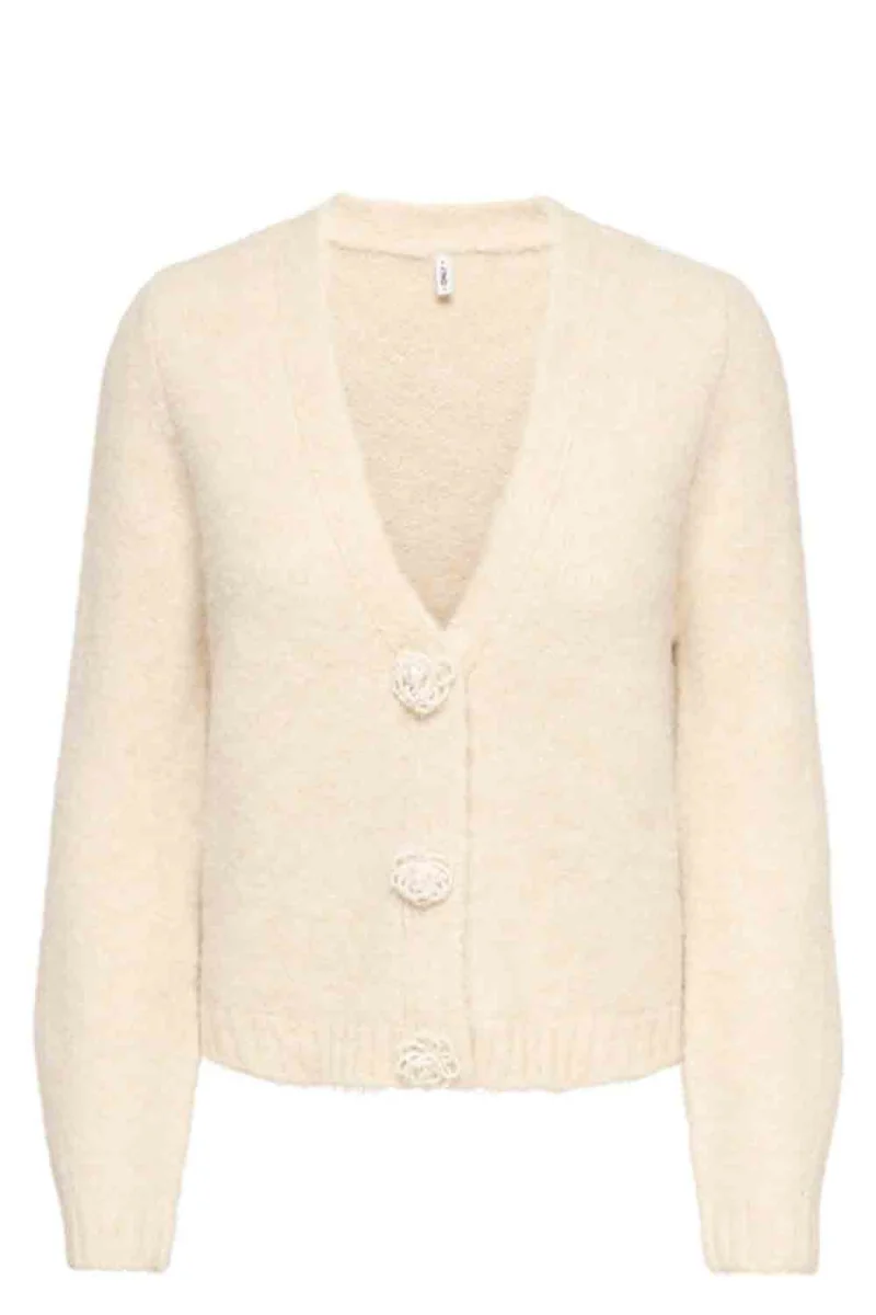 Жилетка Onlzaggie Button V-Neck 15382143 13-0905 TCX birch
