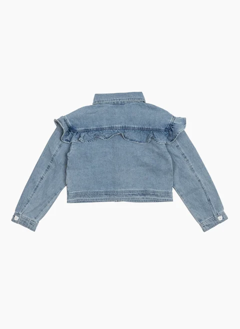 Яке с 'cherry' мотив и декоративни кристали Moschino Kids — снимка 2