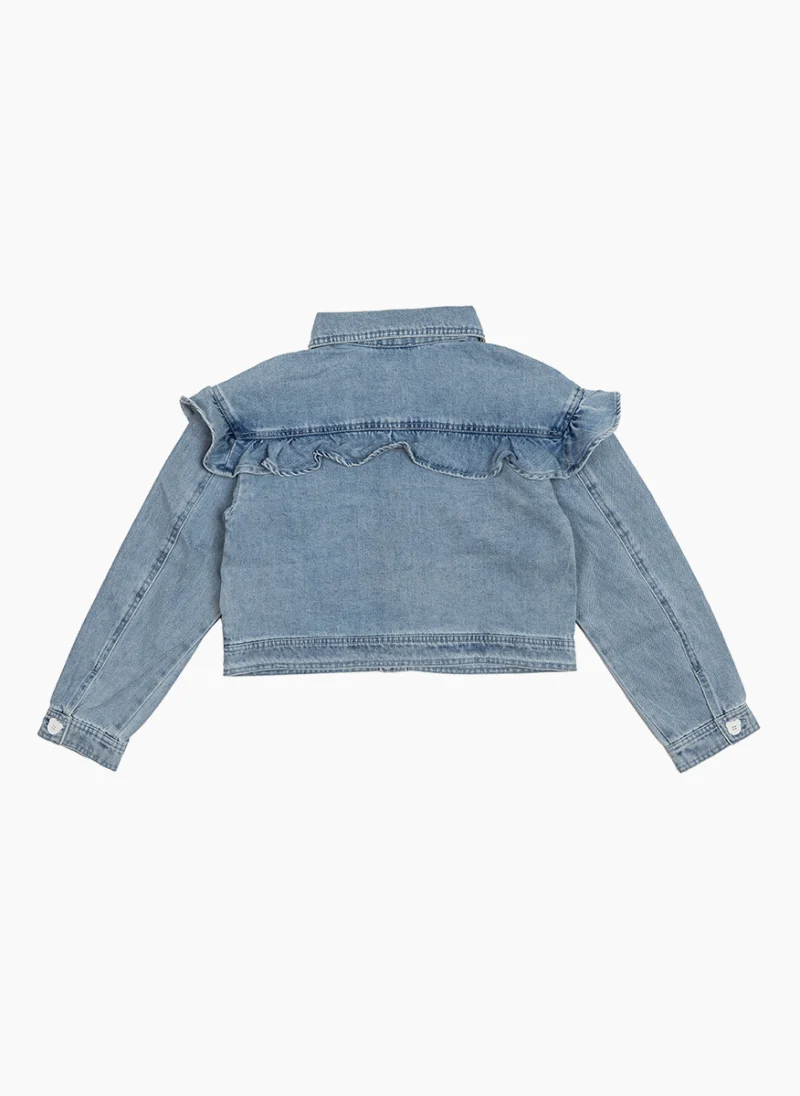 Яке с 'cherry' мотив и декоративни кристали Moschino Kids — снимка 2
