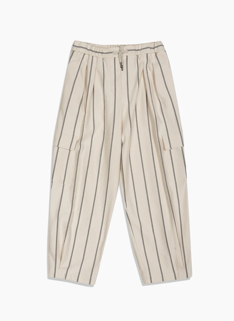 Панталон с блестящи райета Brunello Cucinelli Kids 10