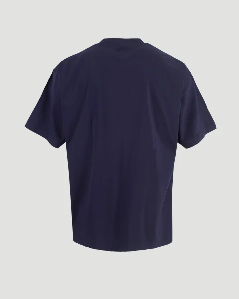 Navy Blue T-Shirt with Print — снимка 2