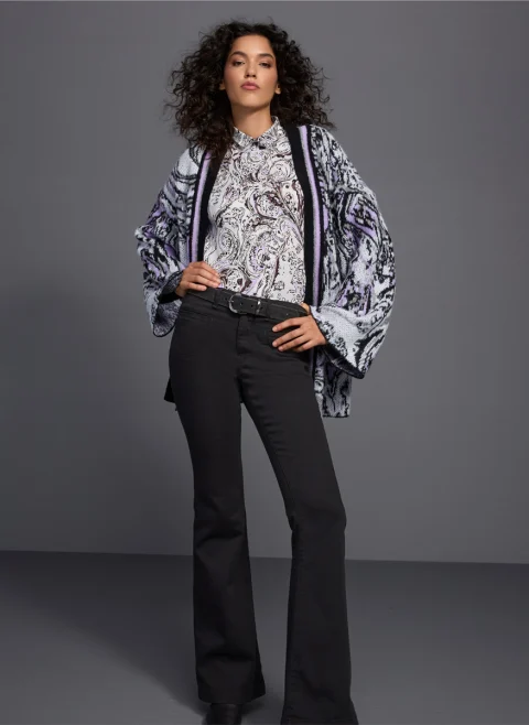 Блуза с поло яка 'Ornamental' Marc Cain Collections — снимка 8