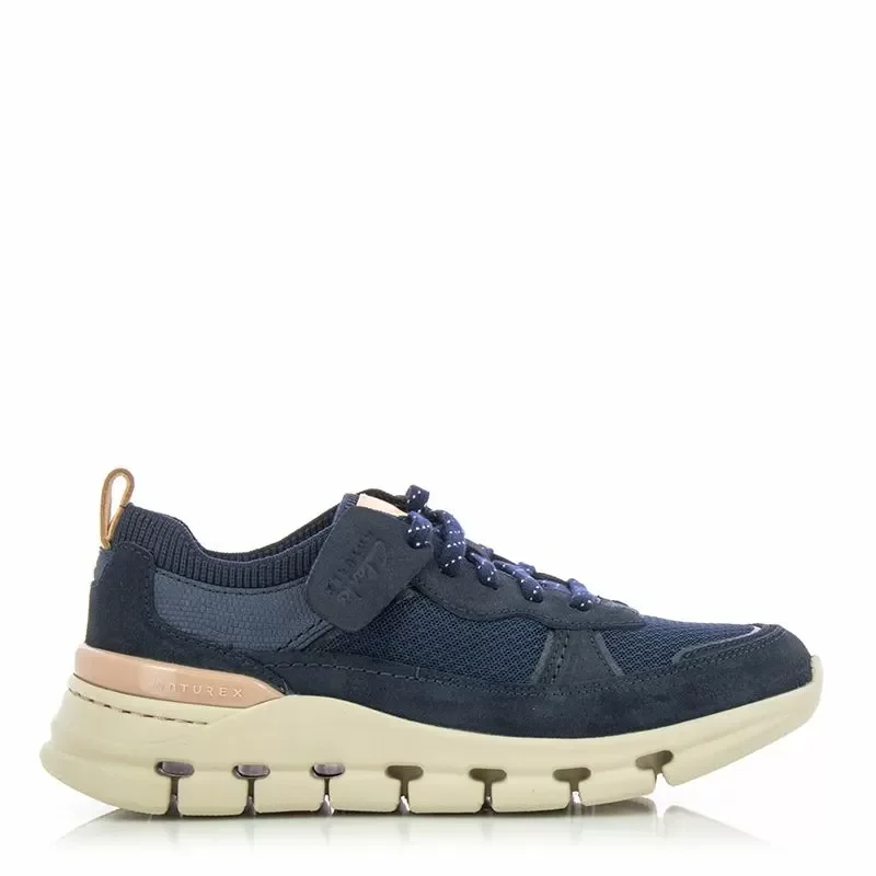 Дамски Сникърс CLARKS – 26176773 NATURE X COVE NAVY COMBI