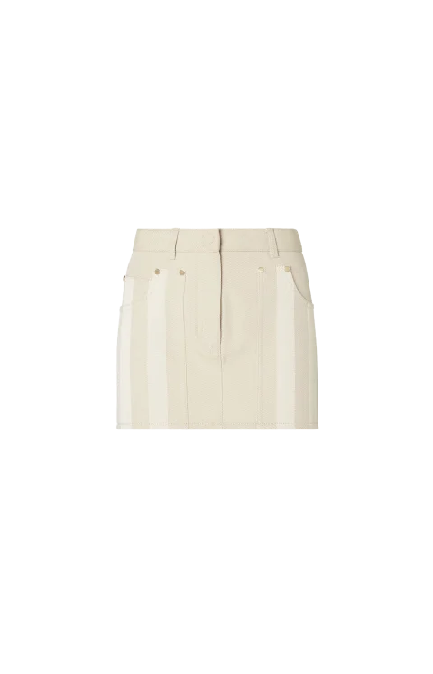 Jeans Skirt in Beige