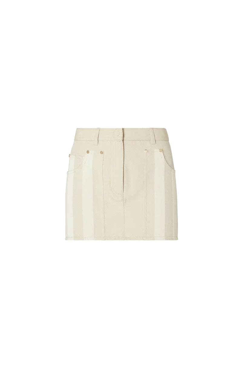 Jeans Skirt in Beige