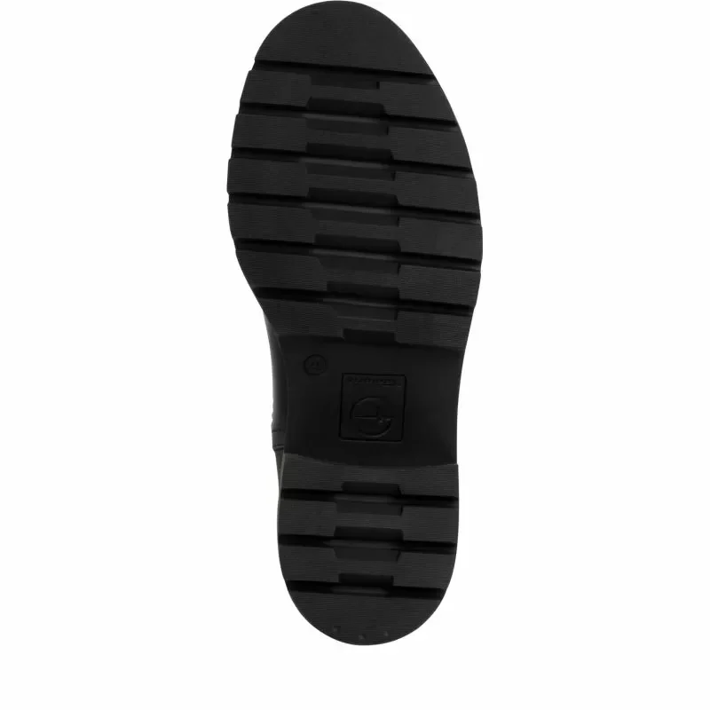 Дамски Боти На Ток TAMARIS – 1-25459-41-003 BLACK LEATHER — снимка 6