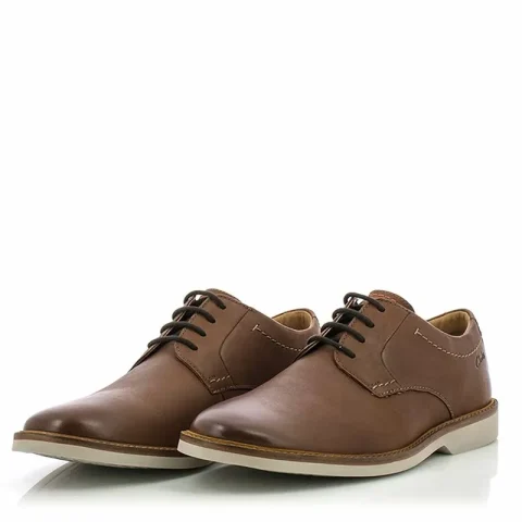 Мъжки Ежедневни CLARKS – 26172070 ATTICUS LTLACE DARK TAN — снимка 2