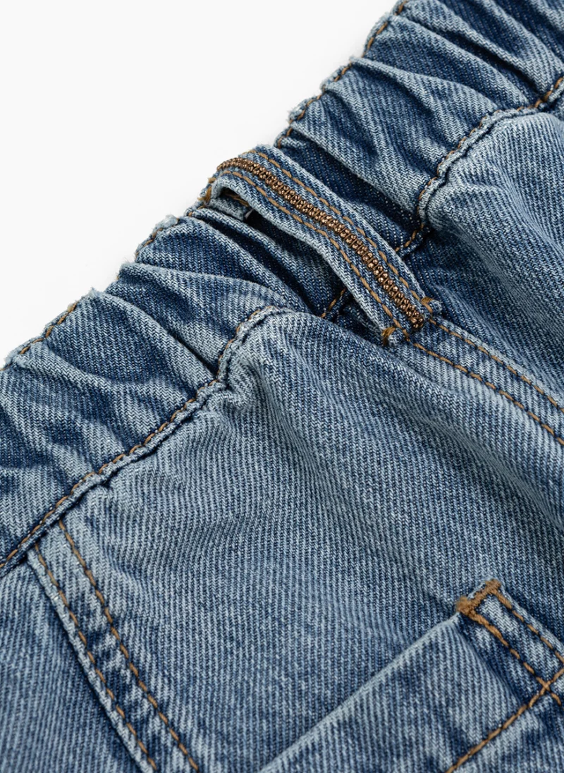 Деним с монили Brunello Cucinelli Kids 8-10 — снимка 4