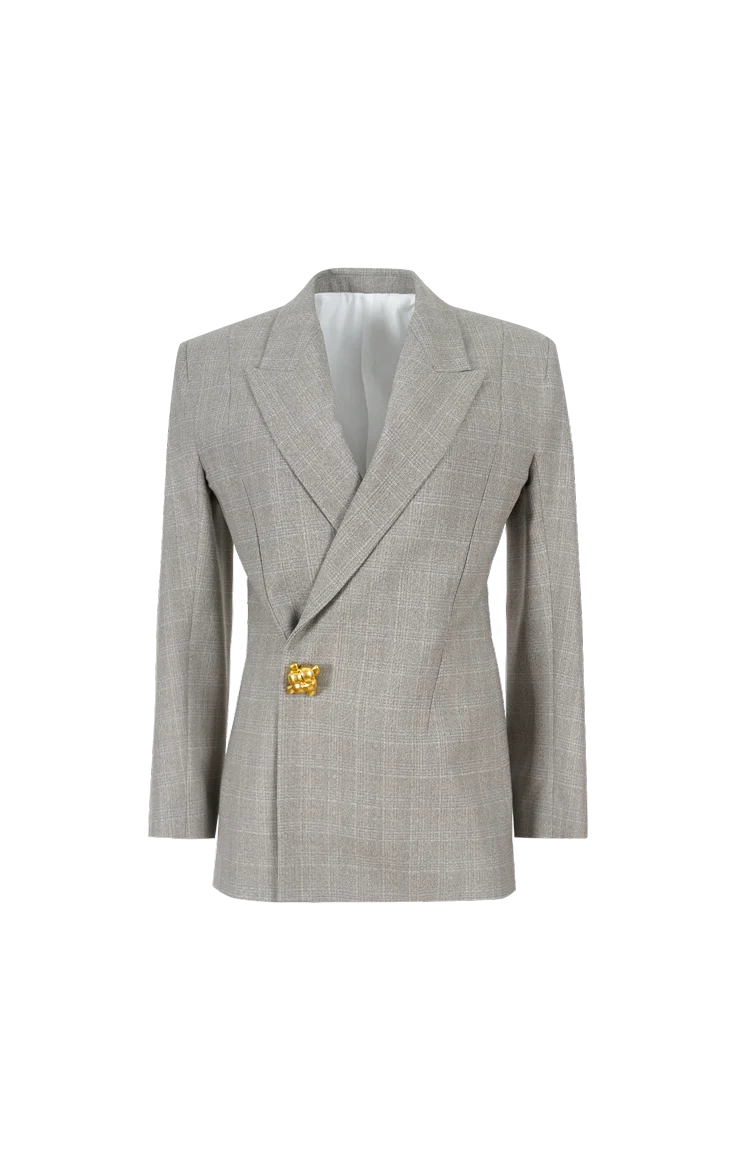 Prince of Wales Wool Jacket
