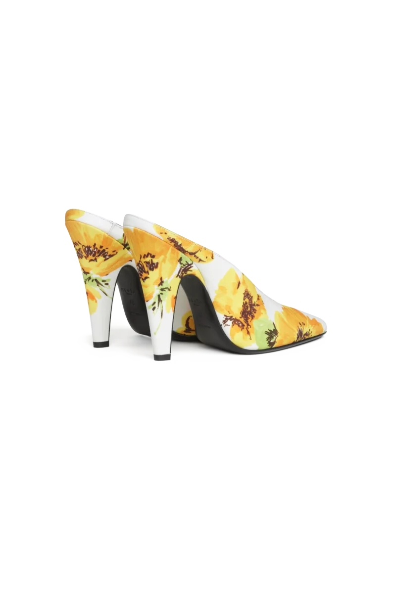 Cone Mules in Flower Print — снимка 3