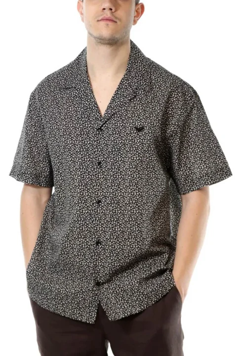Риза EM000593AF20439 FC105 flowers black — снимка 2