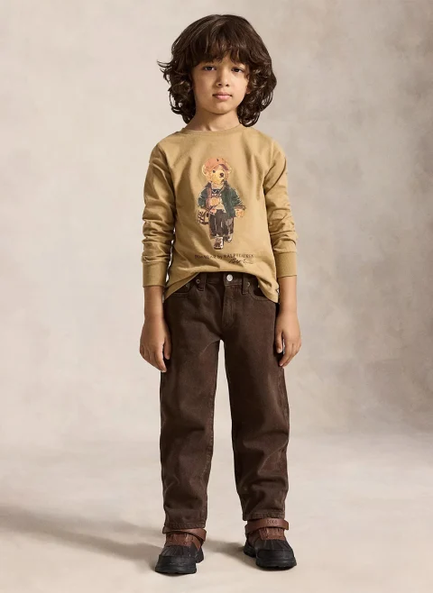 Блуза с принт 'Polo Bear' Ralph Lauren Kids 2-7