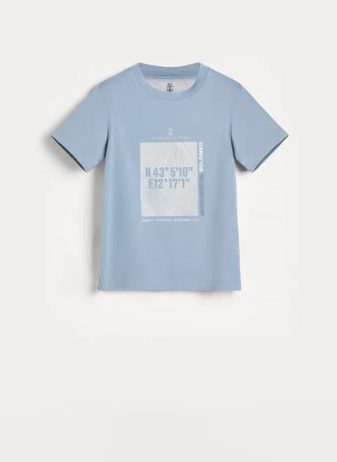 Тишърт с принт Brunello Cucinelli Kids 4-6