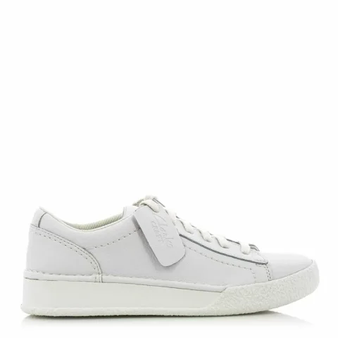 Дамски Сникърс CLARKS – 26167544 CraftCup Walk White Leather