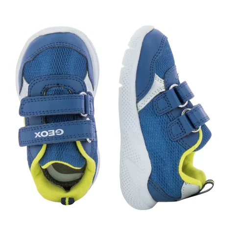 Сникърс Момчета GEOX – B354UC C4W2K B SPRINTYE BOY JEANS/LIME — снимка 5