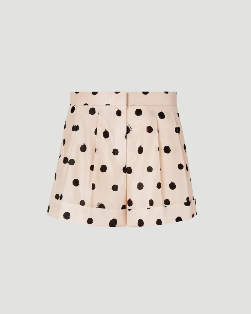 Printed Taffeta Shorts