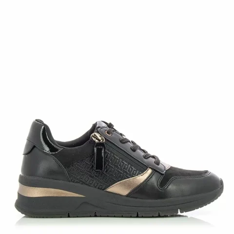 Дамски Сникърс TAMARIS – 1-1-23702-21 BLACK/COPPER