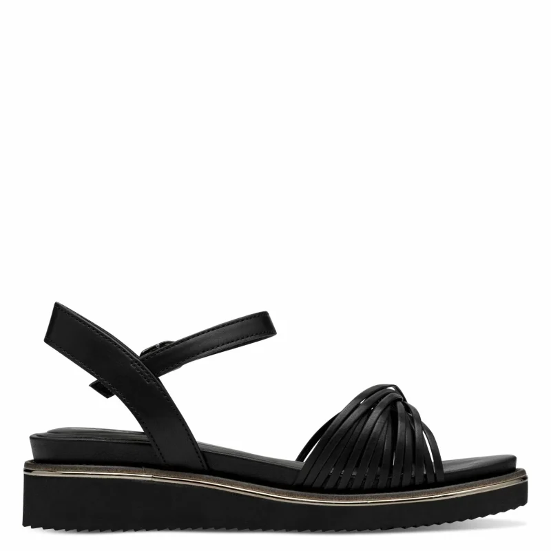 Дамски Сандали На Платформа TAMARIS – 1-28218-44-001 BLACK — снимка 2