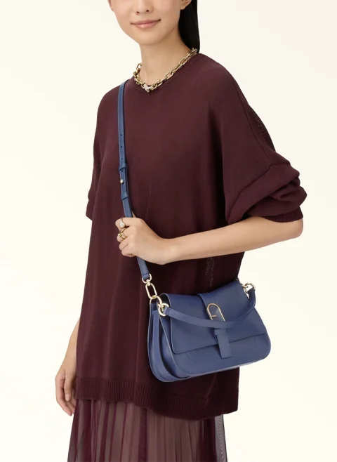 Чанта Furla Flow Medium Nuvola Blu Reale — снимка 7
