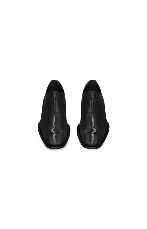 Milton Slip-On Oxfords in Patent Leather in Black — снимка 3