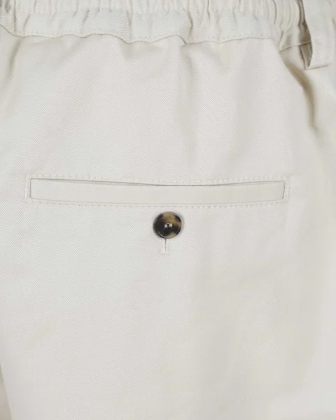 Cotton Trousers in Ivory — снимка 3