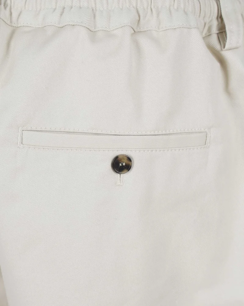 Cotton Trousers in Ivory — снимка 3