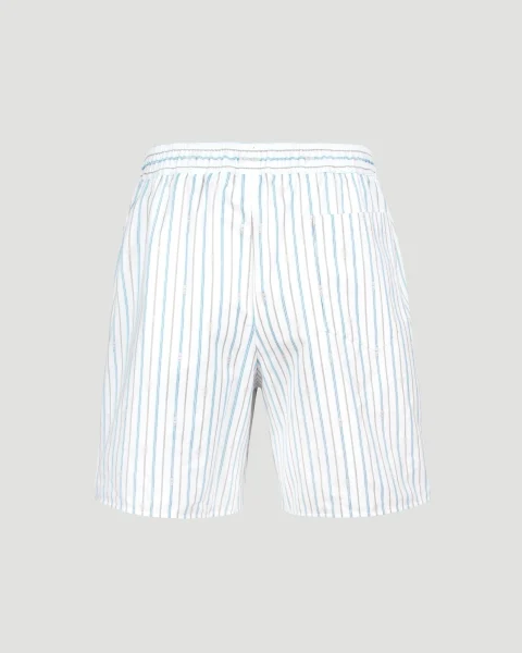 Striped Cotton Shorts — снимка 2
