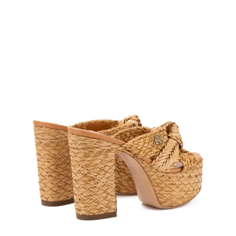 Дамски бежови чехли Formentera Casadei — снимка 6