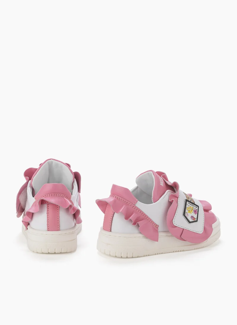 Кожени кецове с 'Teddy Bear' детайл Moschino Kids — снимка 3