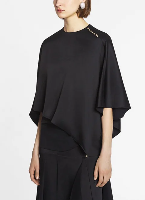 Сатениран топ 'Cape Style' Lanvin — снимка 2