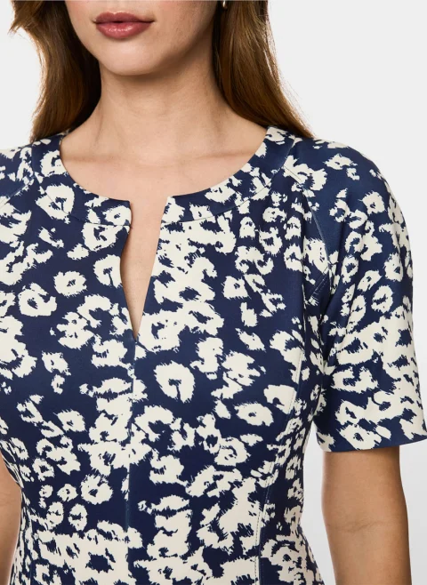 Рокля с цялостен принт Marc Cain Collections — снимка 5