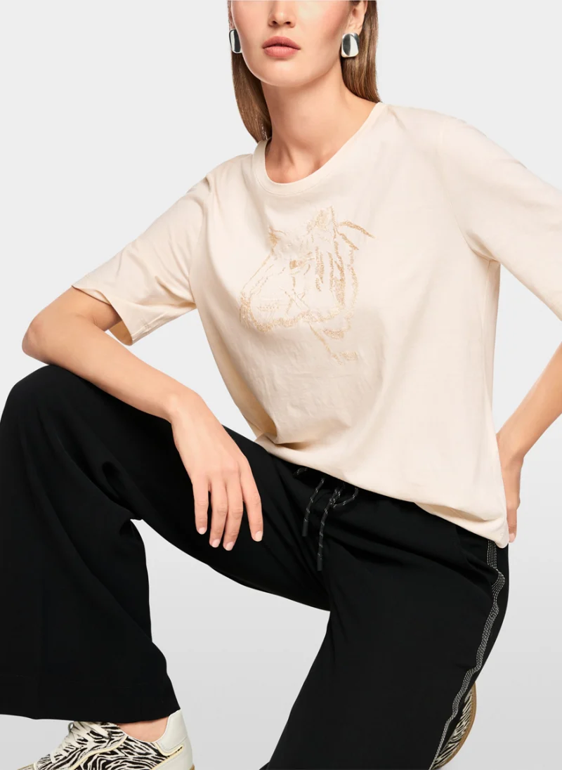 Тишърт с бродерия Marc Cain Sports