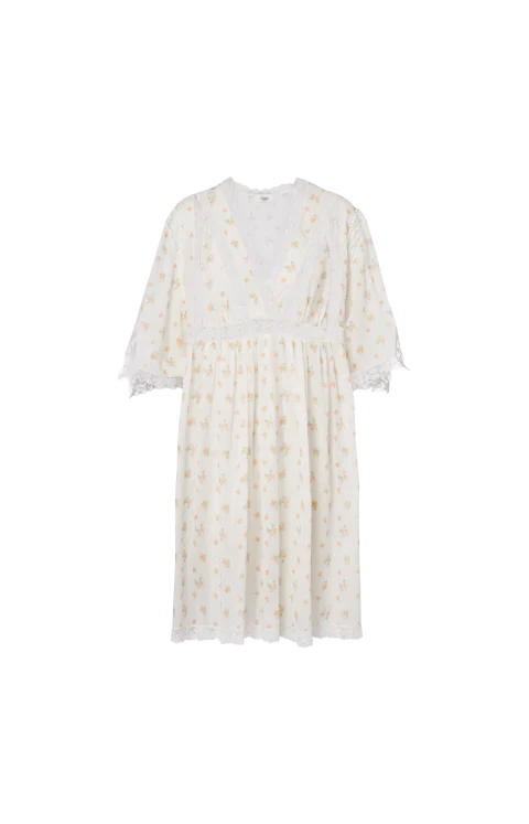 Floral Cotton Voile Minidress
