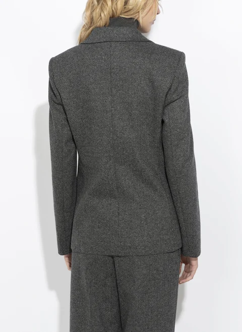 Едноредно сако с вълна Weekend Max Mara Wkdferoce — снимка 7