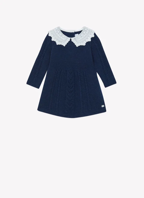 Рокля от вълна 'Cable-knit' Tartine et Chocolat
