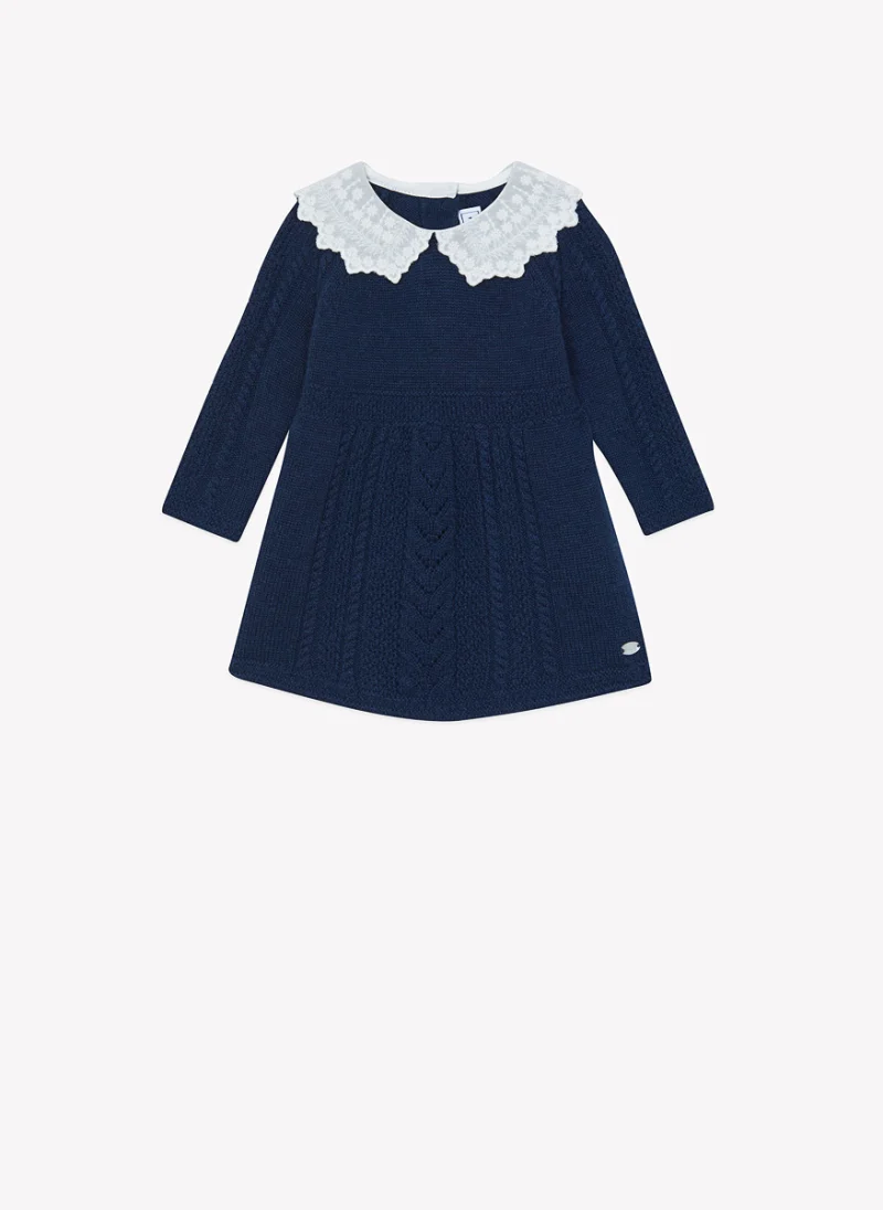 Рокля от вълна 'Cable-knit' Tartine et Chocolat