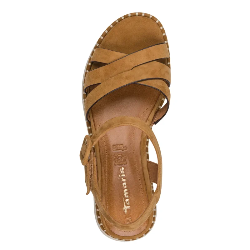 Дамски Сандали На Платформа TAMARIS – 1-28269-46-305 COGNAC — снимка 5