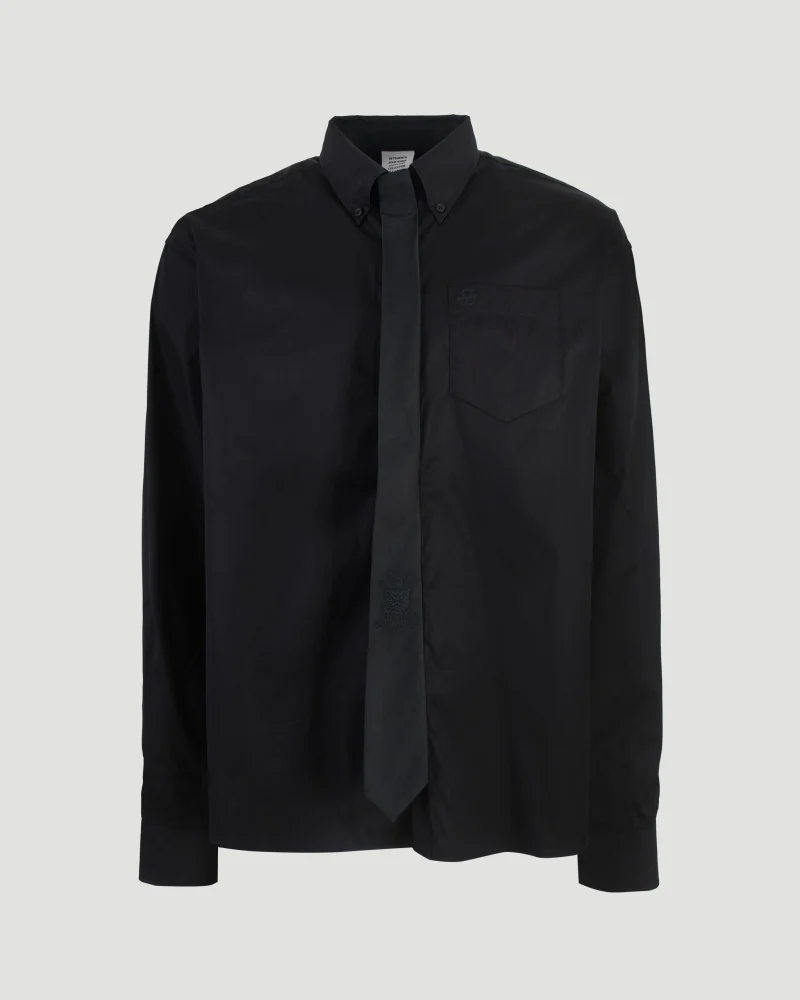 Black Shirt with Tie