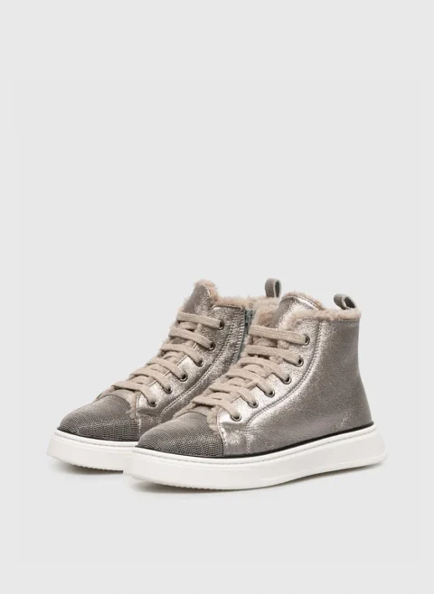 Кецове с монили Brunello Cucinelli Kids — снимка 3