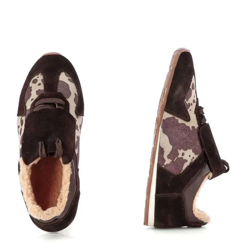 Дамски Сникърс CARLO FABIANI – 246-0449 BROWN — снимка 5
