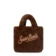 Дамска кафява чанта Mini Vanity SAINT BARTH — снимка 2