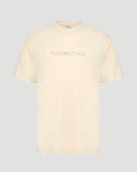 Paisley Logo Cotton T-Shirt in Tundra