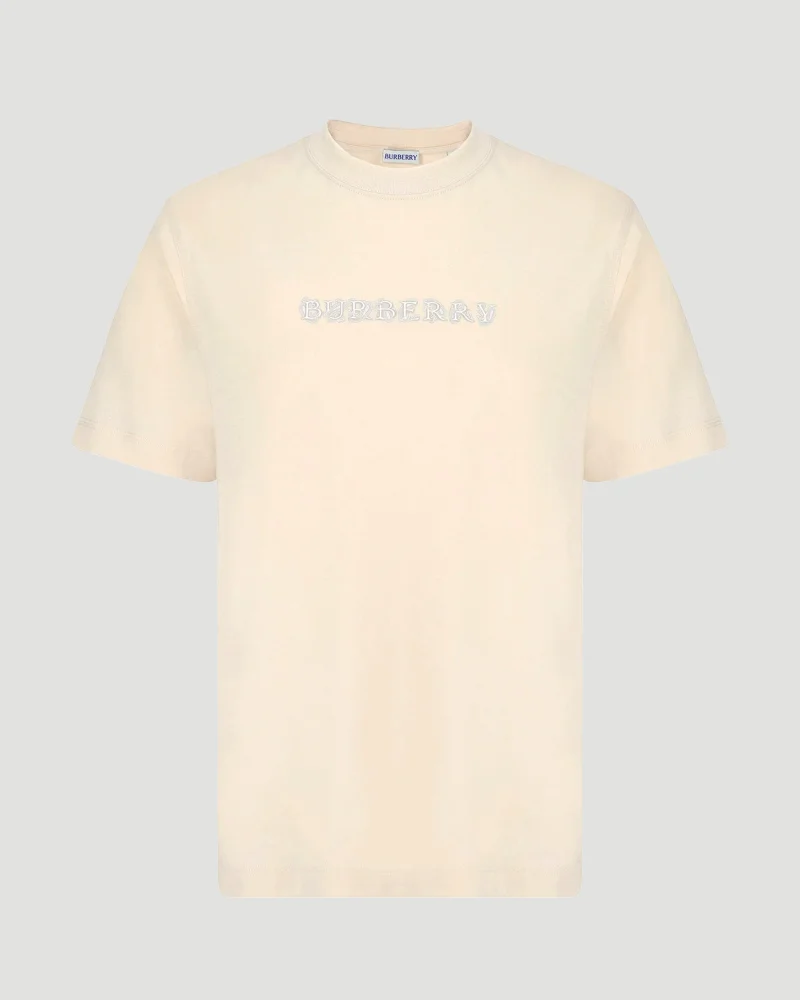 Paisley Logo Cotton T-Shirt in Tundra